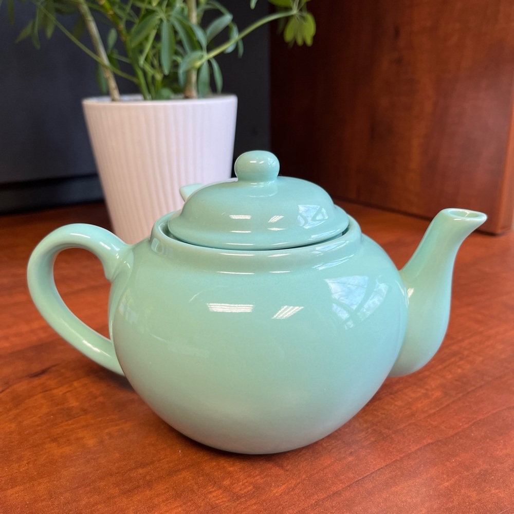 [SOLD] Old Amsterdam 2 Cup Infuser Teapot, Mint Green